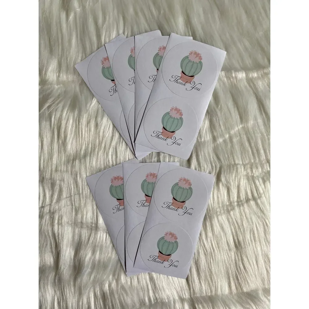 Succulents 10x13 Poly Mailers & 4x6 Thank You Cards & 2.5” Thank You Stickers